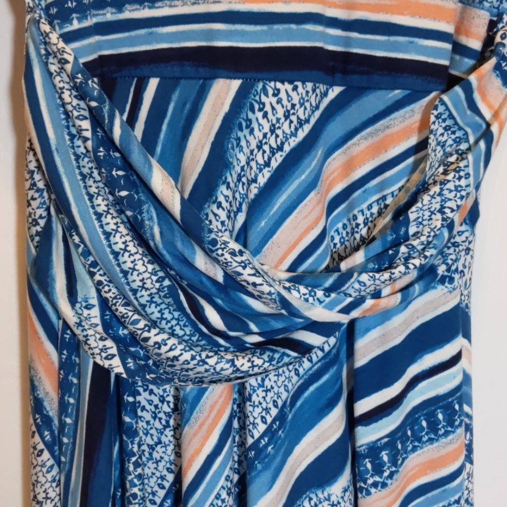 Est. 1946 Blue And Peach Colored Dress, Size M - Picture 3 of 7